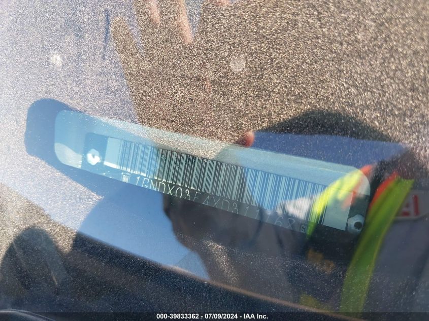 1999 Chevrolet Venture VIN: 1GNDX03E4XD311168 Lot: 39833362