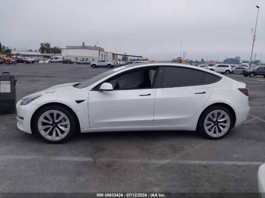 2023 Tesla Model 3 VIN: 5YJ3E1EAXPF653629 Lot: 39833424