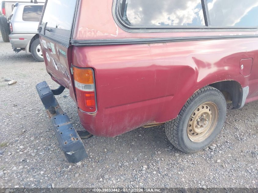 1991 Toyota Pickup 1/2 Ton Short Wheelbase VIN: JT4RN81A6M5125382 Lot: 39833442