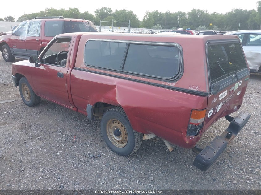 1991 Toyota Pickup 1/2 Ton Short Wheelbase VIN: JT4RN81A6M5125382 Lot: 39833442