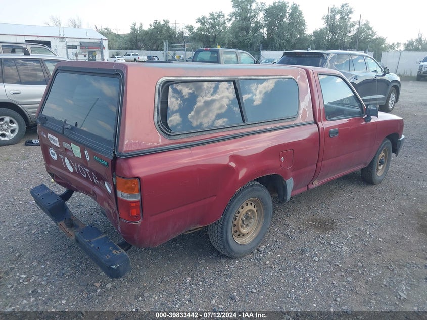 1991 Toyota Pickup 1/2 Ton Short Wheelbase VIN: JT4RN81A6M5125382 Lot: 39833442