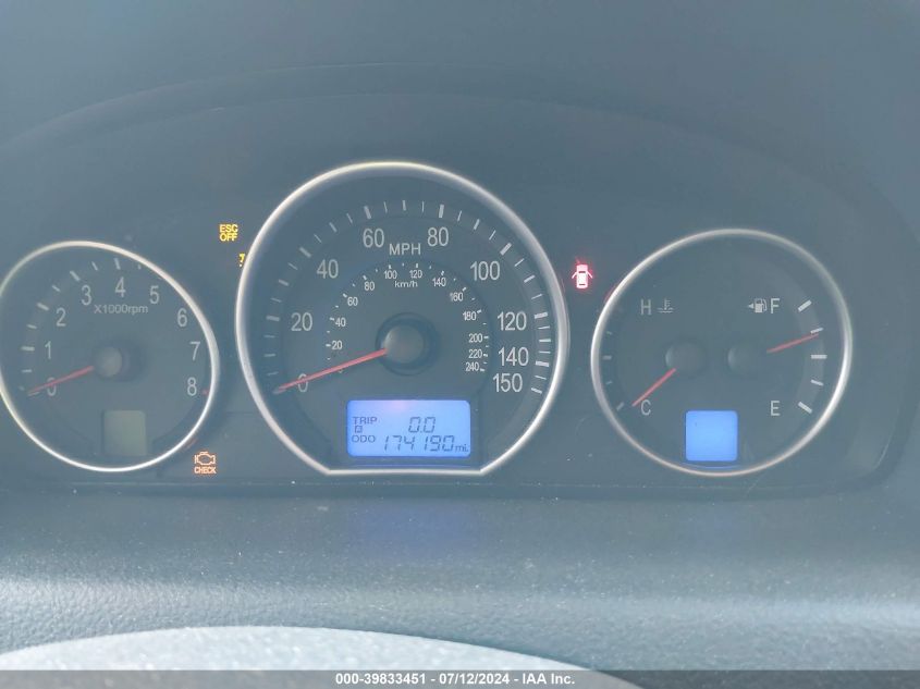 2008 Hyundai Veracruz Gls/Limited/Se VIN: KM8NU73C38U040856 Lot: 39833451