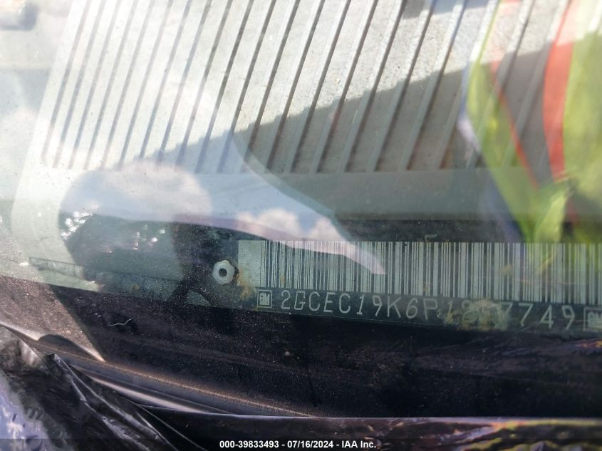 1993 Chevrolet Gmt-400 C1500 VIN: 2GCEC19K6P1257749 Lot: 39833493