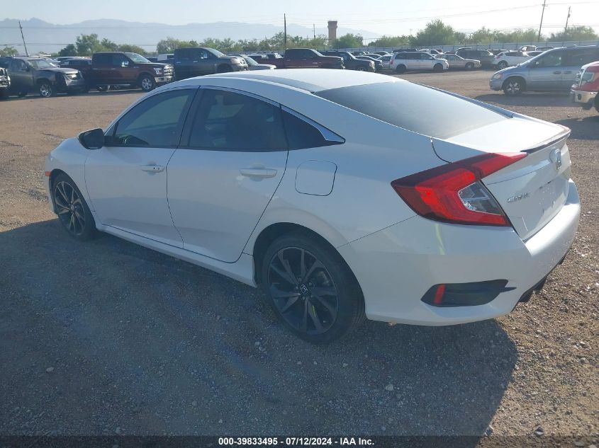 2021 Honda Civic Sport VIN: 2HGFC2F88MH522565 Lot: 40880544