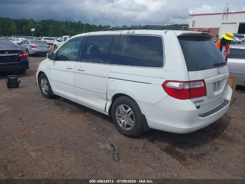 2007 Honda Odyssey Ex-L VIN: 5FNRL38727B137468 Lot: 39833513