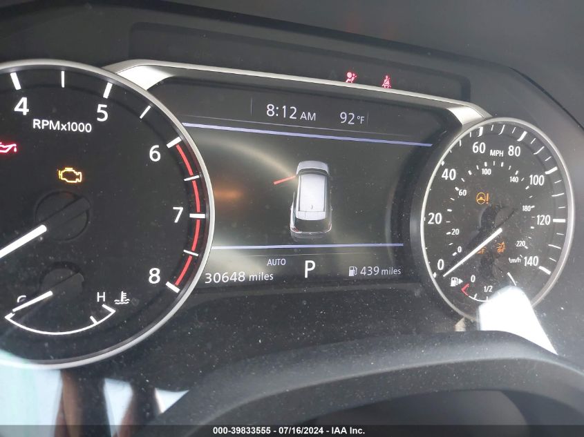 2022 Nissan Rogue S Intelligent Awd VIN: 5N1BT3AB3NC727961 Lot: 39833555