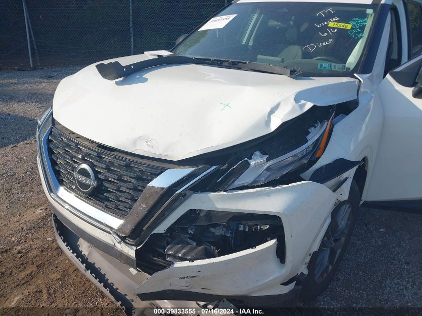 2022 Nissan Rogue S Intelligent Awd VIN: 5N1BT3AB3NC727961 Lot: 39833555