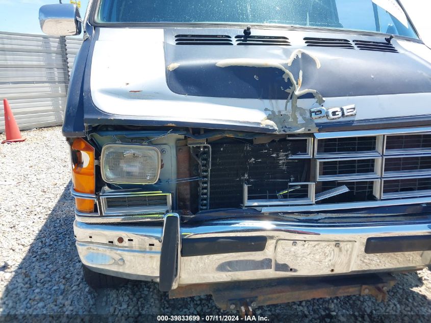 2B6HB21X1MK402106 1991 Dodge Ram Van B250