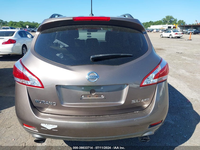 2012 Nissan Murano Sl VIN: JN8AZ1MW5CW222814 Lot: 39833714