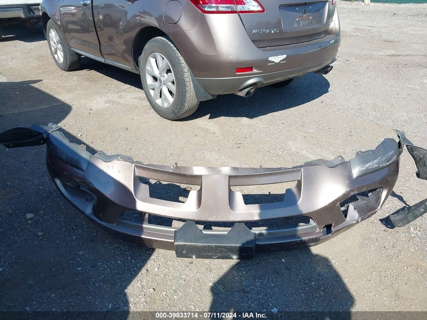 2012 Nissan Murano Sl VIN: JN8AZ1MW5CW222814 Lot: 39833714