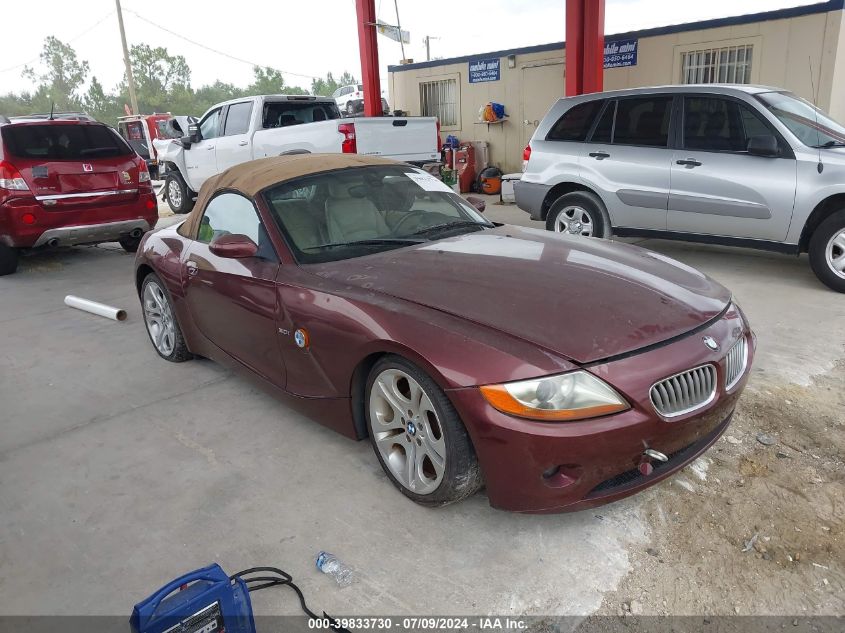 4USBT53423LU03793 2003 BMW Z4 3.0I