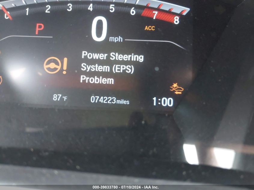 2019 Honda Cr-V Ex VIN: 5J6RW2H52KA011834 Lot: 39833780