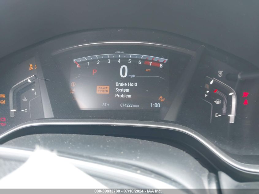 2019 Honda Cr-V Ex VIN: 5J6RW2H52KA011834 Lot: 39833780