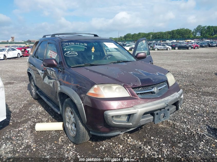 2001 Acura Mdx VIN: 2HNYD18671H518863 Lot: 39833808