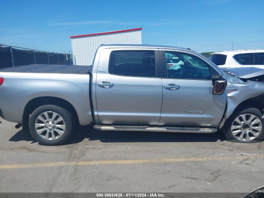 2010 Toyota Tundra Limited 5.7L V8 VIN: 5TFFY5F15AX080114 Lot: 39833828