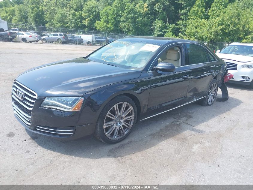 VIN WAURGAFD2DN003054 2013 AUDI A8 L no.2