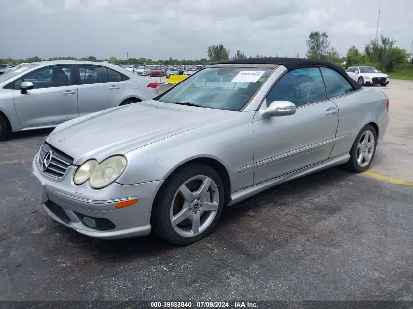 WDBTK75J05F129344 | 2005 MERCEDES-BENZ CLK 500