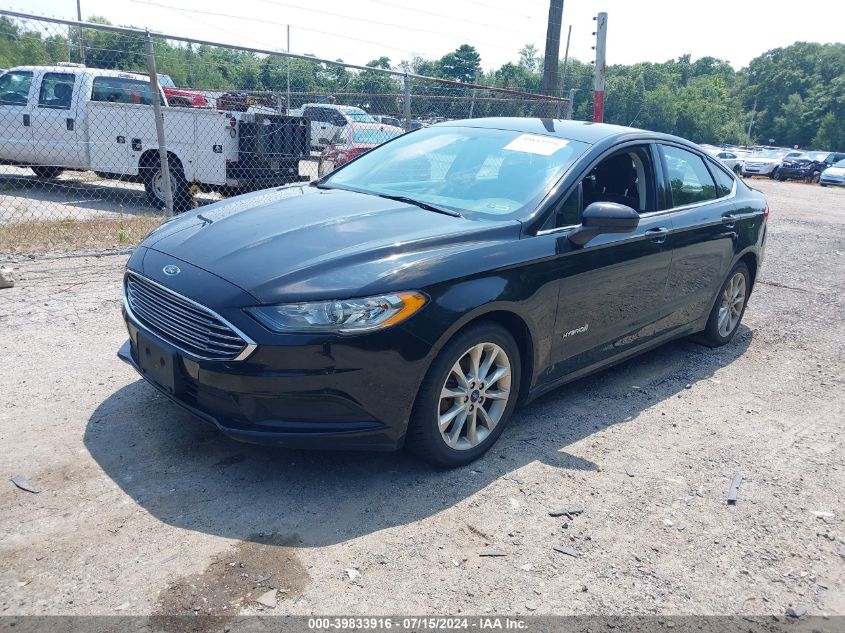 2017 Ford Fusion Hybrid Se VIN: 3FA6P0LU0HR164113 Lot: 39833916