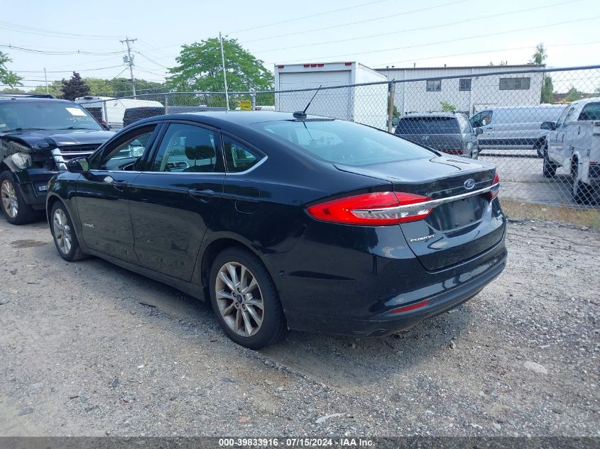 2017 Ford Fusion Hybrid Se VIN: 3FA6P0LU0HR164113 Lot: 39833916