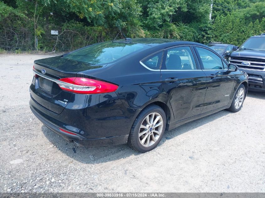 2017 Ford Fusion Hybrid Se VIN: 3FA6P0LU0HR164113 Lot: 39833916