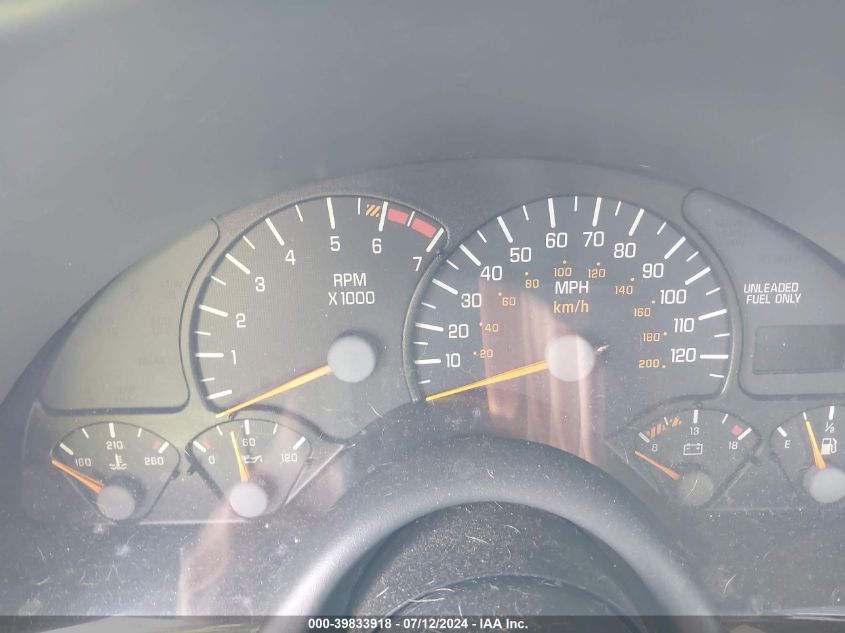 1997 Pontiac Firebird VIN: 2G2FS22K0V2221025 Lot: 39833918