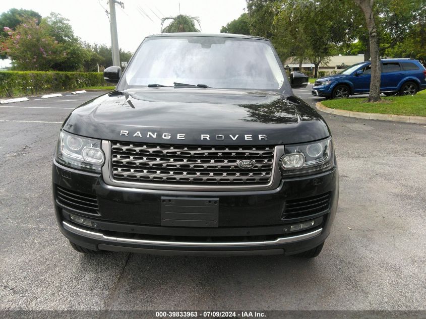 2015 Land Rover Range Rover 3.0L V6 Supercharged VIN: SALGR2VF9FA212324 Lot: 39833963