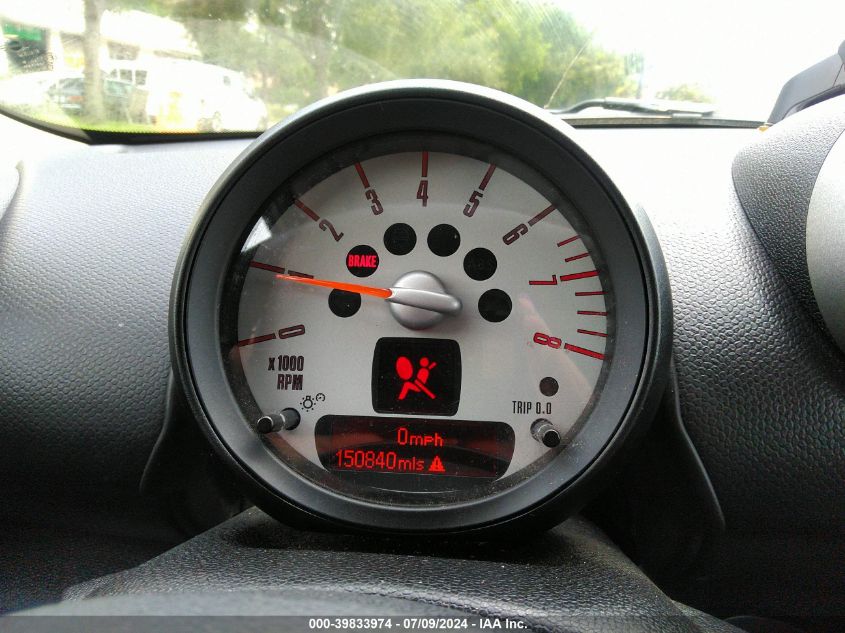 2012 Mini Cooper S Countryman VIN: WMWZC3C55CWM26174 Lot: 39833974