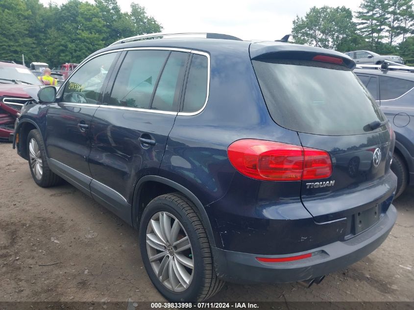 2014 Volkswagen Tiguan Sel VIN: WVGBV3AX5EW561866 Lot: 39833998