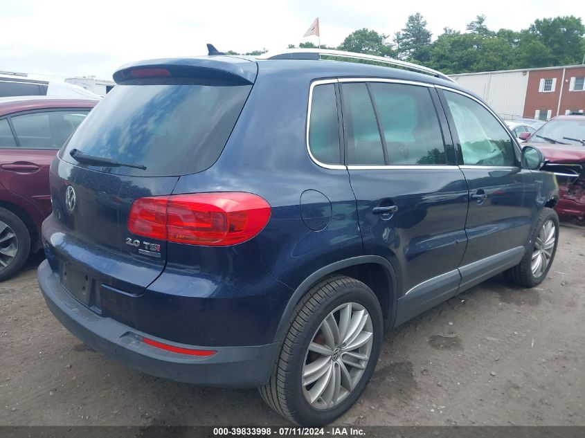 2014 Volkswagen Tiguan Sel VIN: WVGBV3AX5EW561866 Lot: 39833998