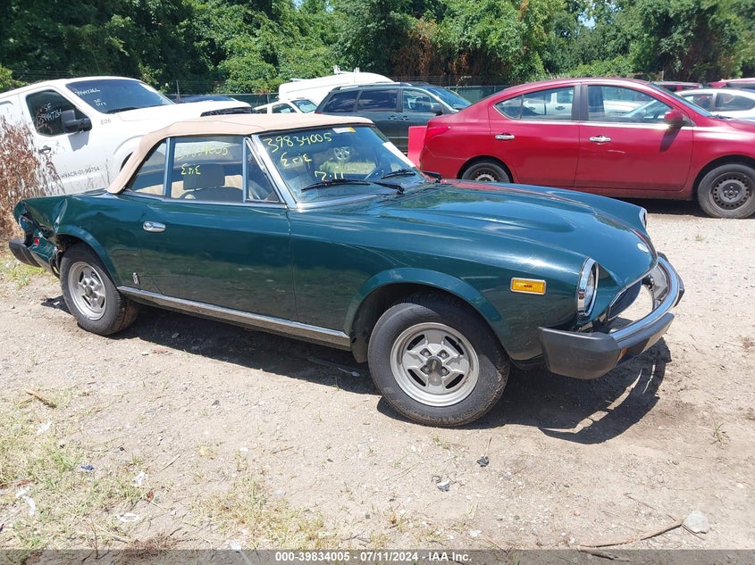 1981 Fiat 124 Spider VIN: ZFAAS00B2B8185454 Lot: 39834005
