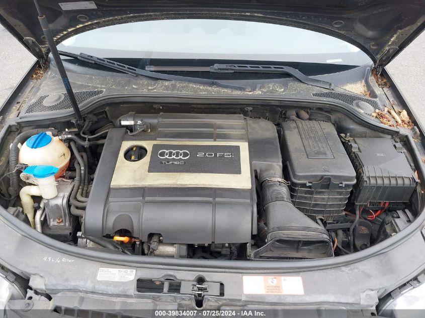 2007 Audi A3 2.0 Premium VIN: WAUNF78P07A100308 Lot: 39834007