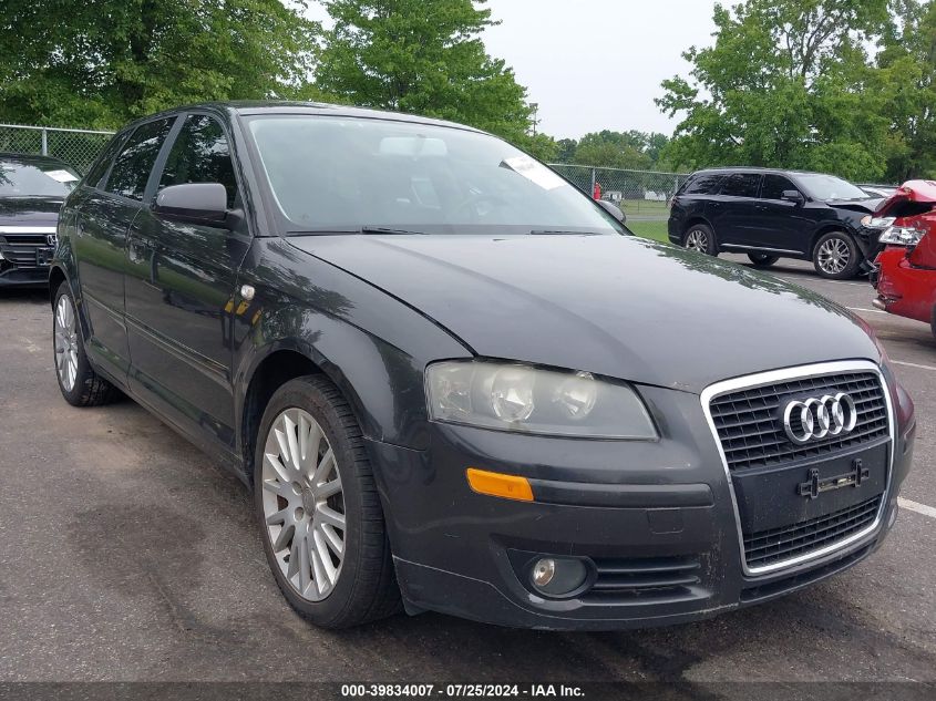 2007 Audi A3 2.0 Premium VIN: WAUNF78P07A100308 Lot: 39834007