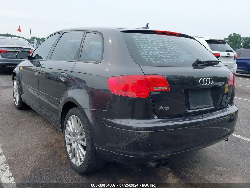 2007 Audi A3 2.0 Premium VIN: WAUNF78P07A100308 Lot: 39834007