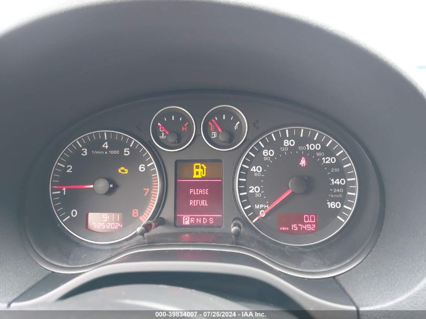 2007 Audi A3 2.0 Premium VIN: WAUNF78P07A100308 Lot: 39834007