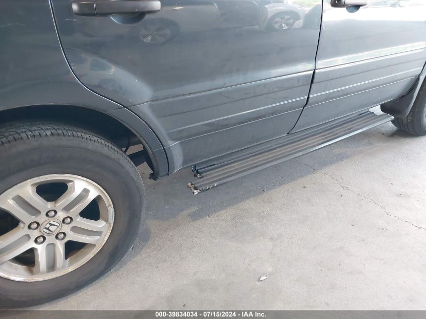 2005 Honda Pilot Ex-L VIN: 5FNYF18535B055980 Lot: 39834034