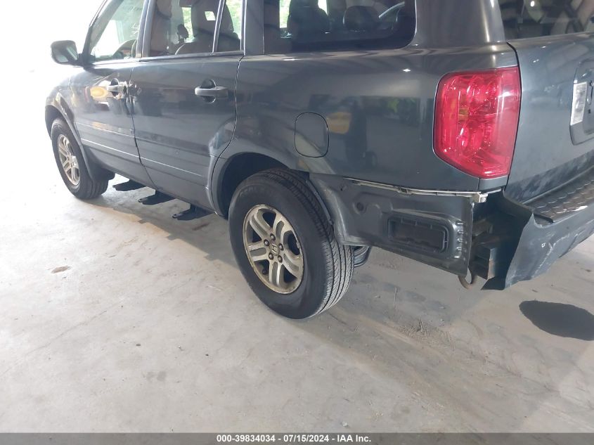 2005 Honda Pilot Ex-L VIN: 5FNYF18535B055980 Lot: 39834034