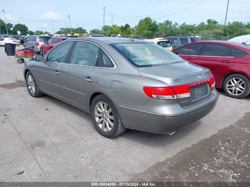 2010 Hyundai Azera Limited VIN: KMHFC4DF1AA460380 Lot: 39834058