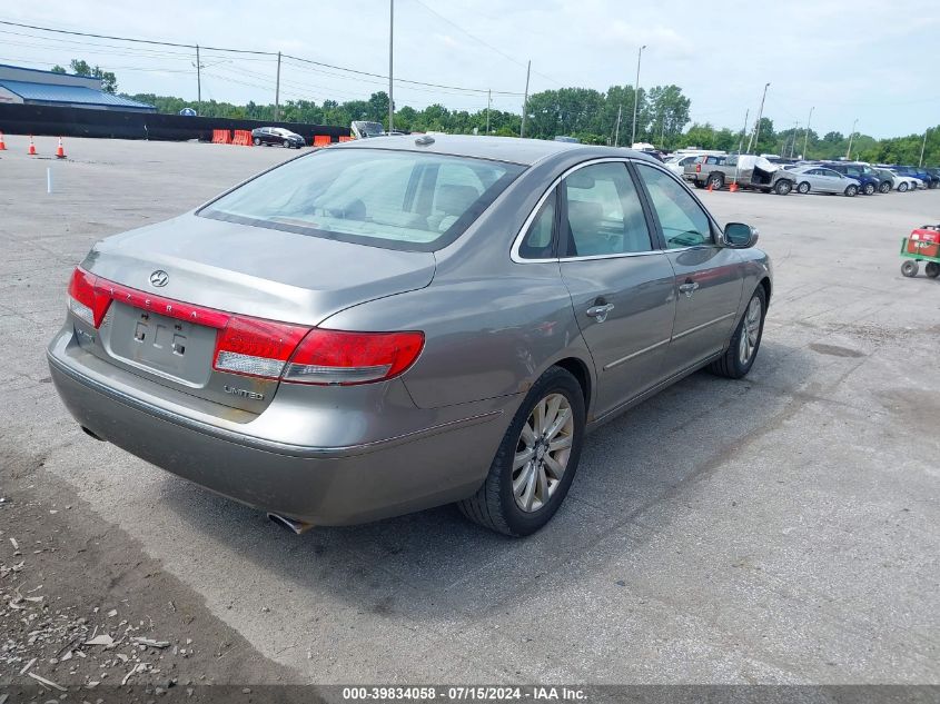 2010 Hyundai Azera Limited VIN: KMHFC4DF1AA460380 Lot: 39834058