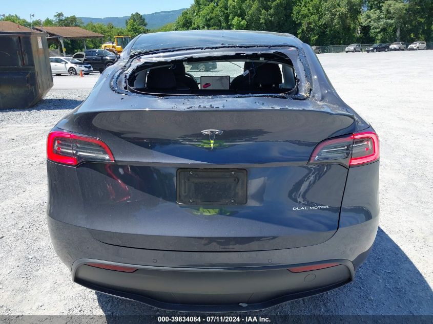 2021 Tesla Model Y Long Range Dual Motor All-Wheel Drive VIN: 5YJYGDEE1MF267178 Lot: 39834084