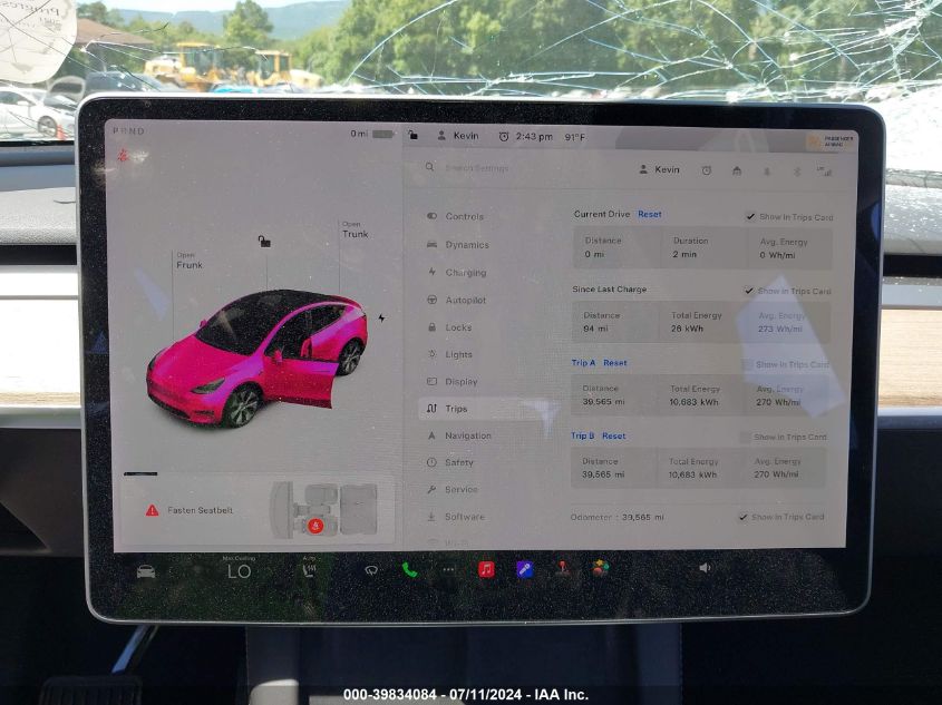 2021 TESLA MODEL Y LONG RANGE DUAL MOTOR ALL-WHEEL DRIVE - 5YJYGDEE1MF267178