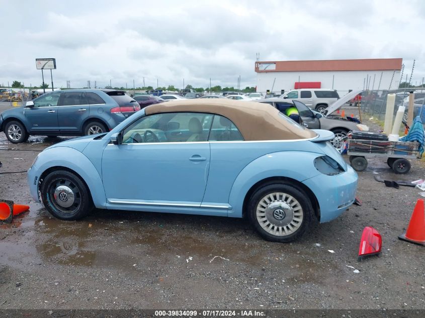 2014 Volkswagen Beetle 2.5L VIN: 3VW5X7AT5EM803407 Lot: 39834099