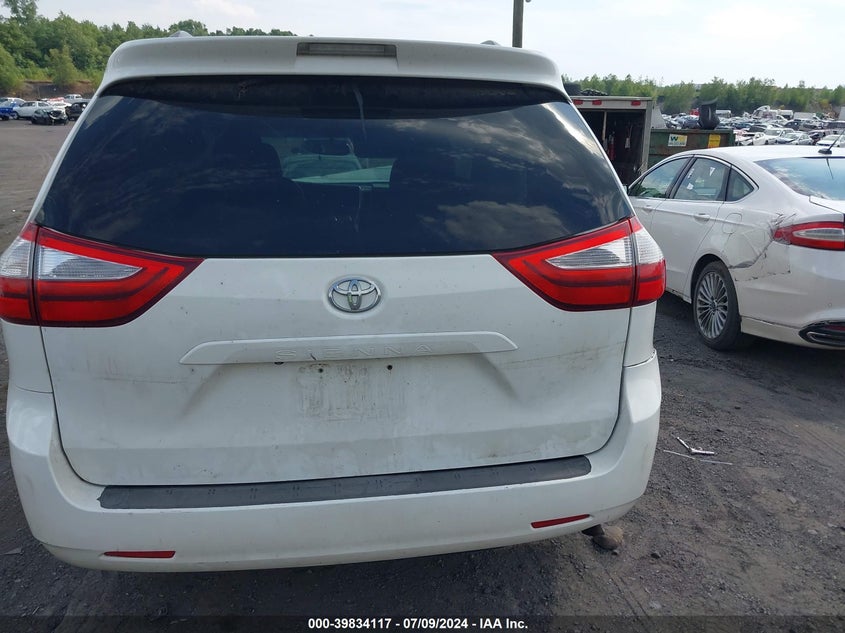 2015 Toyota Sienna Le 7 Passenger VIN: 5TDJK3DC9FS096804 Lot: 39834117