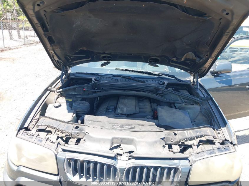 2005 BMW X3 2.5I VIN: WBXPA73415WC48660 Lot: 39834119