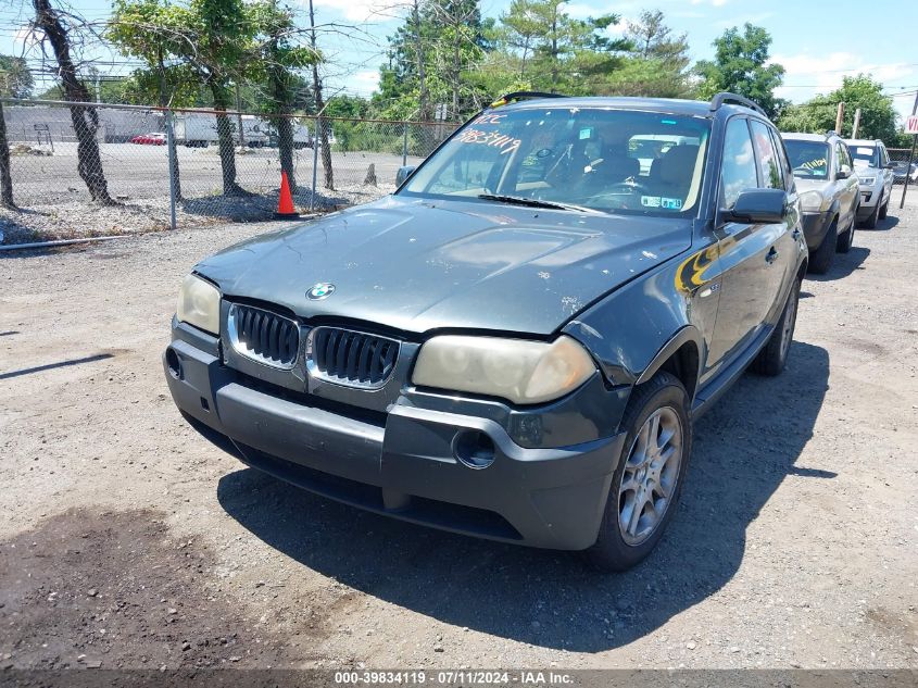 2005 BMW X3 2.5I VIN: WBXPA73415WC48660 Lot: 39834119