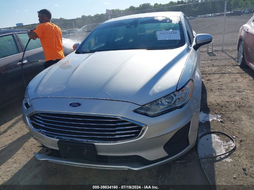 2019 Ford Fusion Se VIN: 3FA6P0HD6KR262031 Lot: 39834160