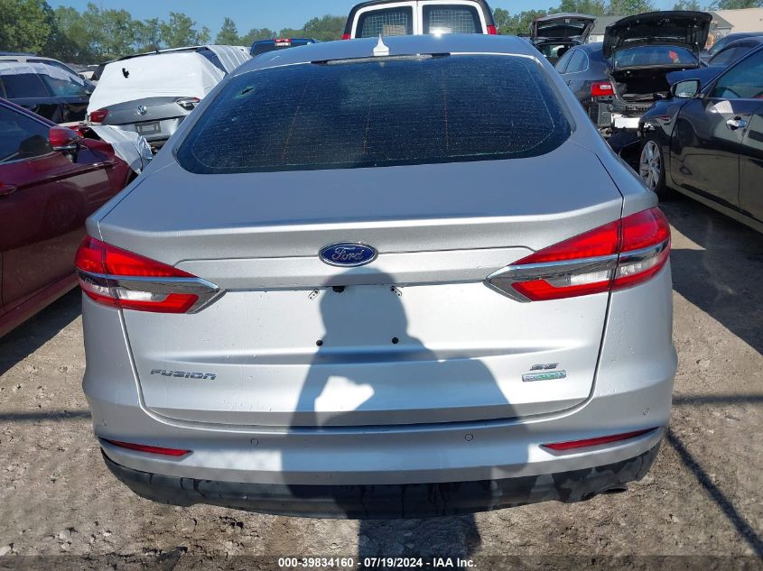 2019 Ford Fusion Se VIN: 3FA6P0HD6KR262031 Lot: 39834160