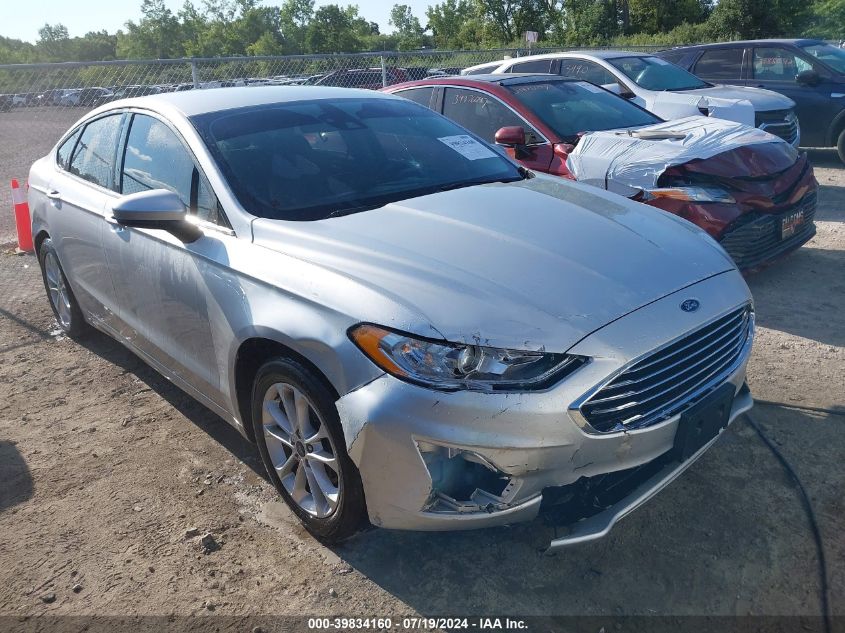 2019 Ford Fusion Se VIN: 3FA6P0HD6KR262031 Lot: 39834160