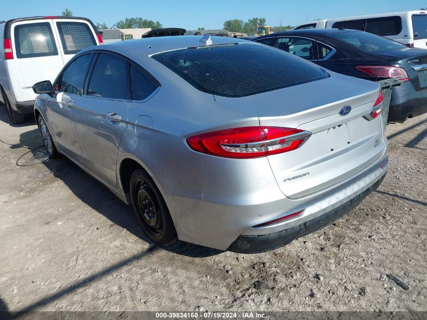 2019 Ford Fusion Se VIN: 3FA6P0HD6KR262031 Lot: 39834160