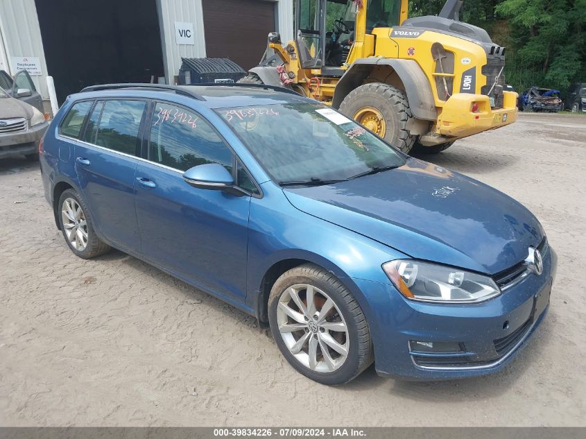2016 VOLKSWAGEN GOLF SPORTWAGEN TSI SE 4-DOOR - 3VWC17AU8GM515725