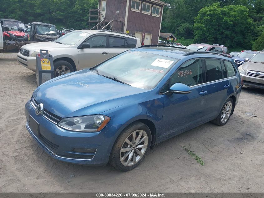 2016 VOLKSWAGEN GOLF SPORTWAGEN TSI SE 4-DOOR - 3VWC17AU8GM515725